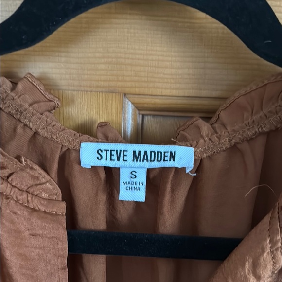 Steve Madden Rust Ruffle Mini Dress - Picture 2 of 4